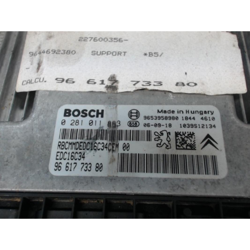 Calculateur moteur CITROEN C4 d’occasion