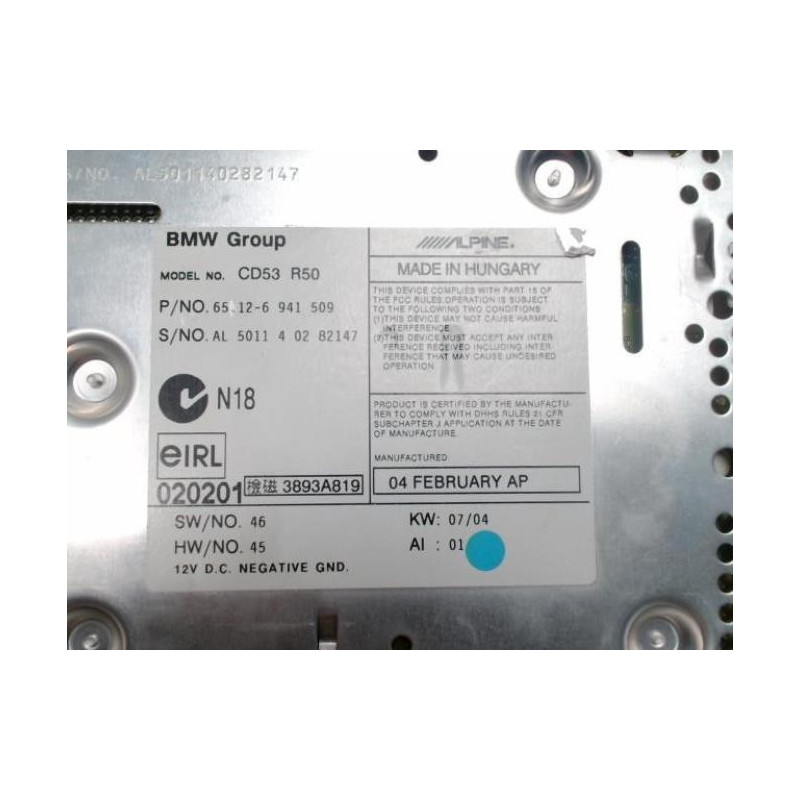 Autoradio MINI MINI 1 R50/R53 PHASE 1 d’occasion