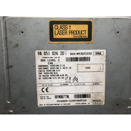 Autoradio d'origine PEUGEOT  d’occasion