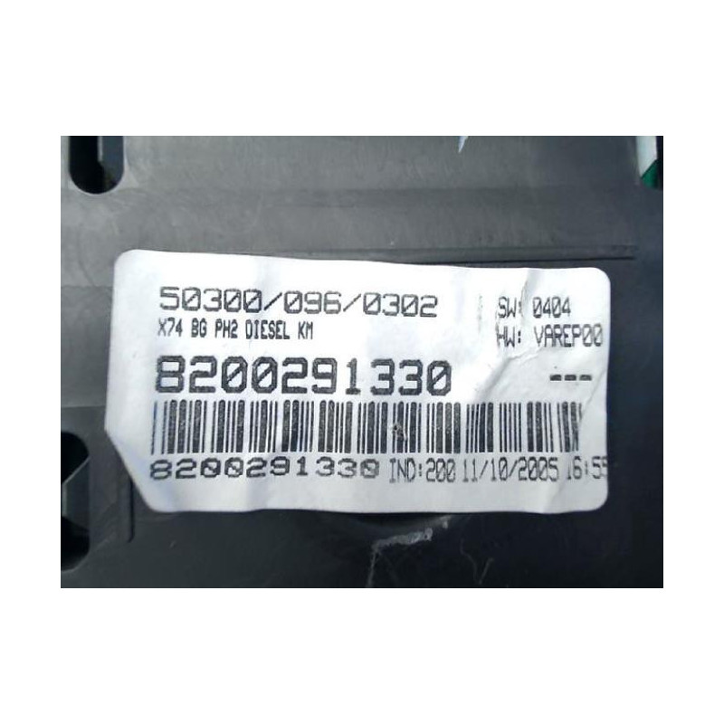 Compteur RENAULT LAGUNA 2 PHASE 2 d’occasion