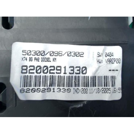 Compteur RENAULT LAGUNA 2 PHASE 2 d’occasion