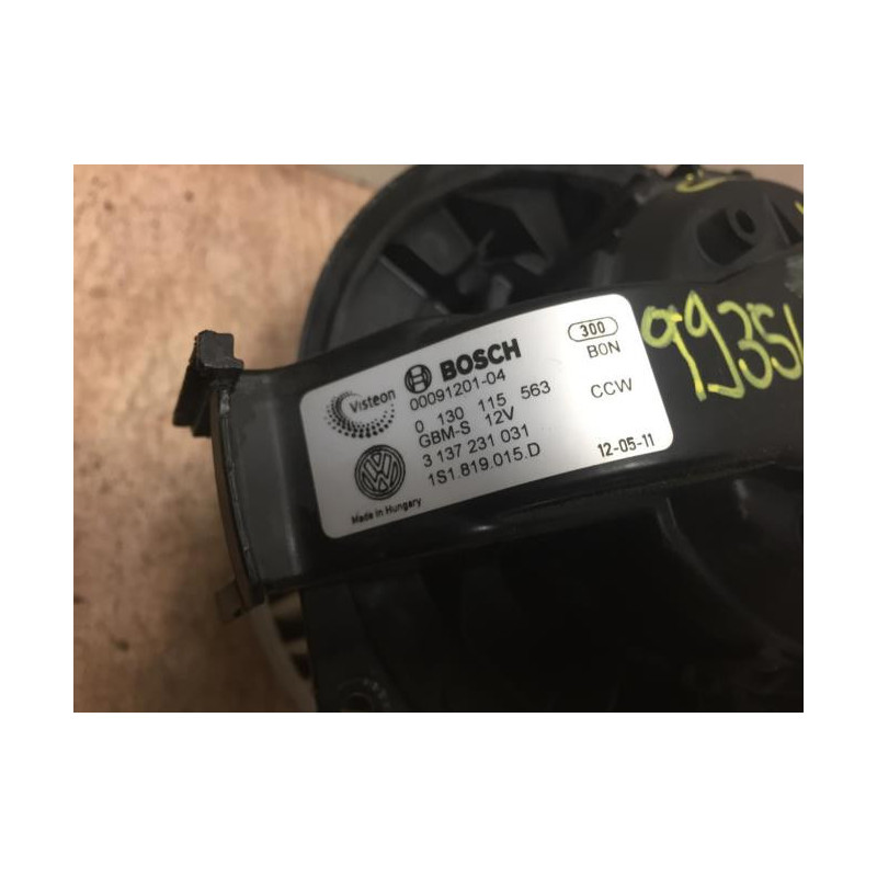 Ventilateur chauffage SKODA CITIGO PHASE 1 d’occasion