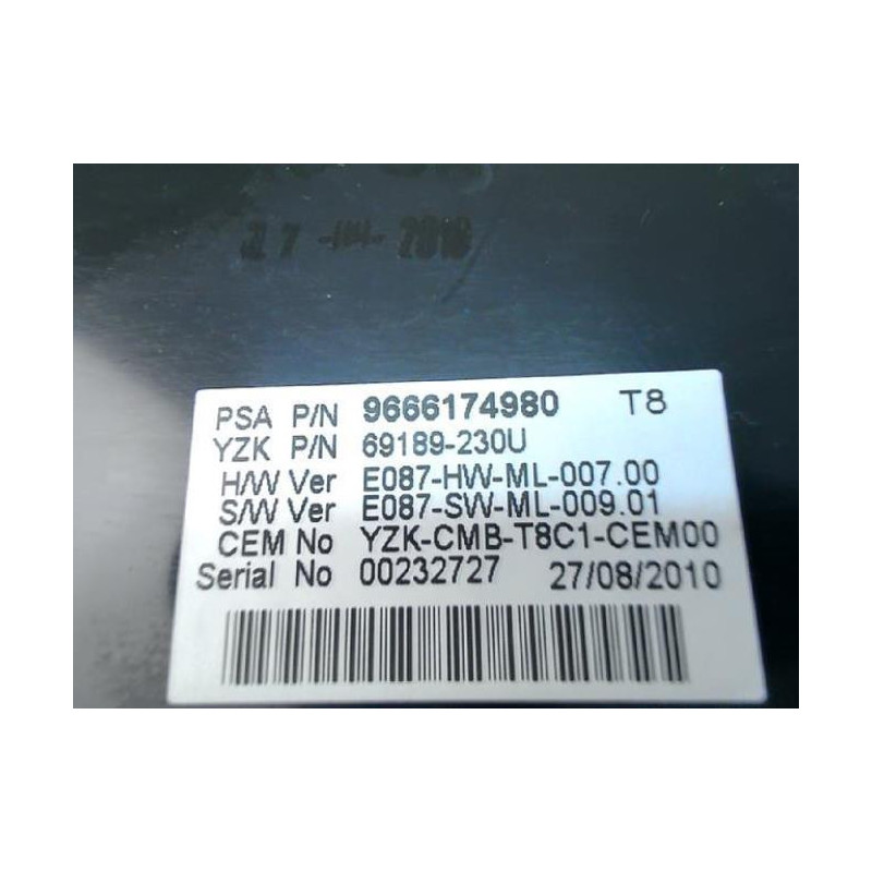 Compteur PEUGEOT 5008 1 PHASE 1 d’occasion