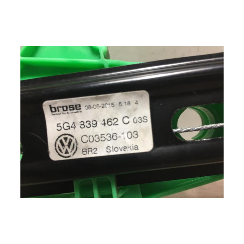 Leve vitre electrique arriere droit VOLKSWAGEN GOLF 7 PHASE 1 d’occasion