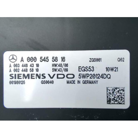 Calculateur de boite auto MERCEDES CLASSE E 207 PHASE 1 CABRIOLET d’occasion