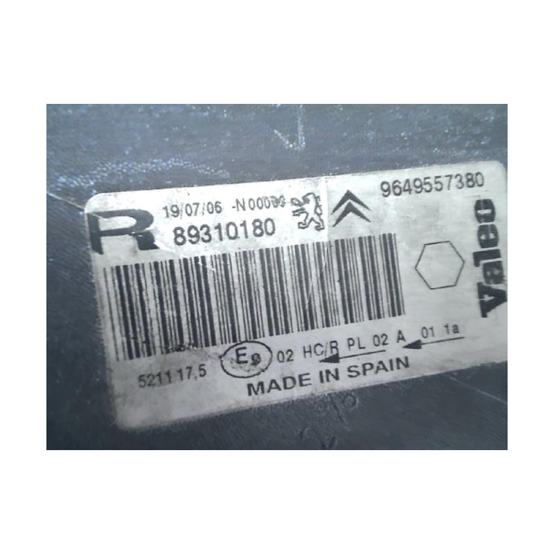 Optique avant principal droit (feux)(phare) CITROEN XSARA PICASSO PHASE 2 d’occasion