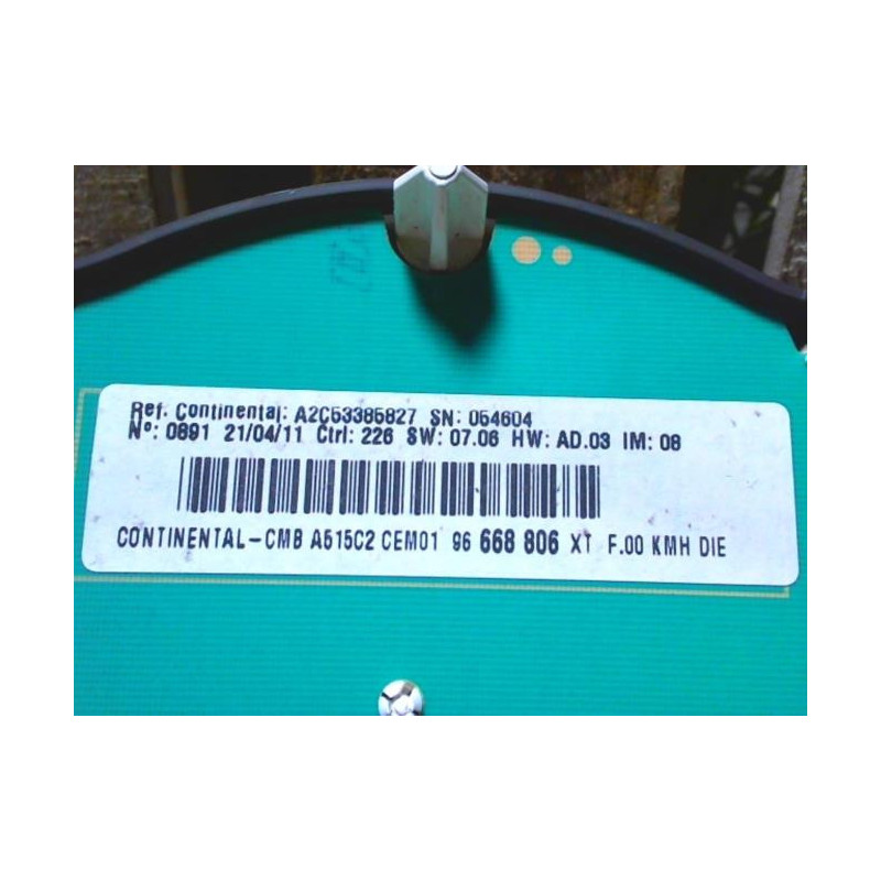 Compteur CITROEN C3 2 PHASE 1 d’occasion