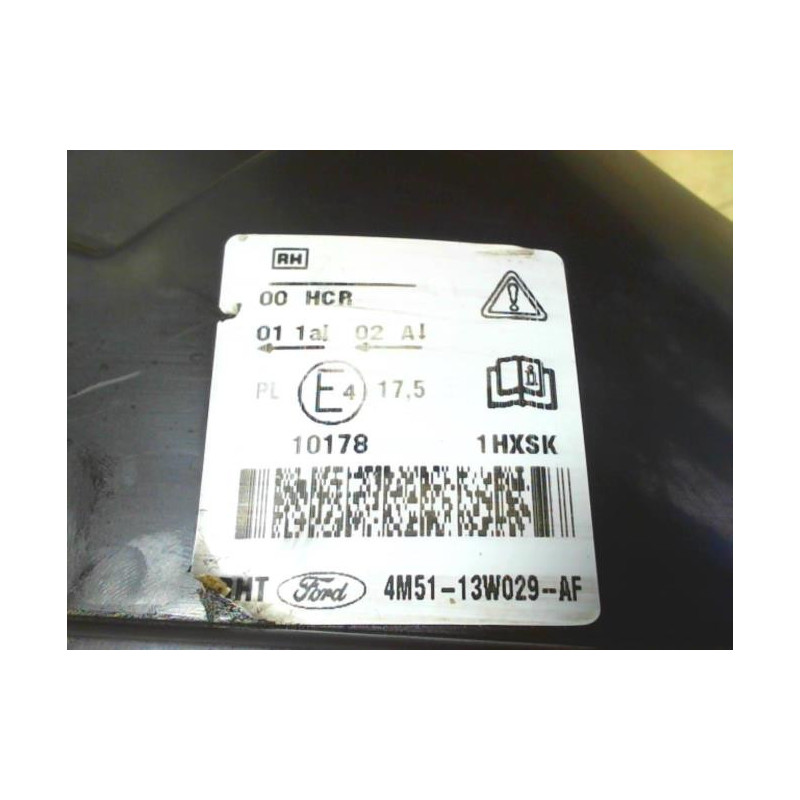 Optique avant principal droit (feux)(phare) FORD FOCUS 2 PHASE 1 d’occasion
