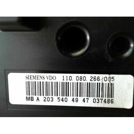 Compteur MERCEDES CLASSE C 203 COUPE SPORT PHASE 2 d’occasion