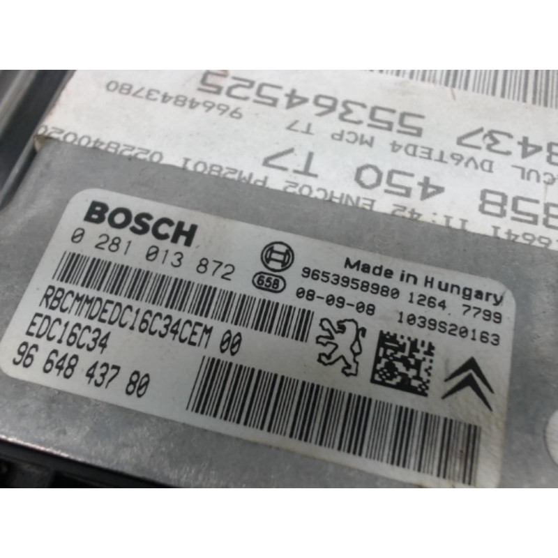 Calculateur moteur PEUGEOT 308 SW PHASE 1 d’occasion