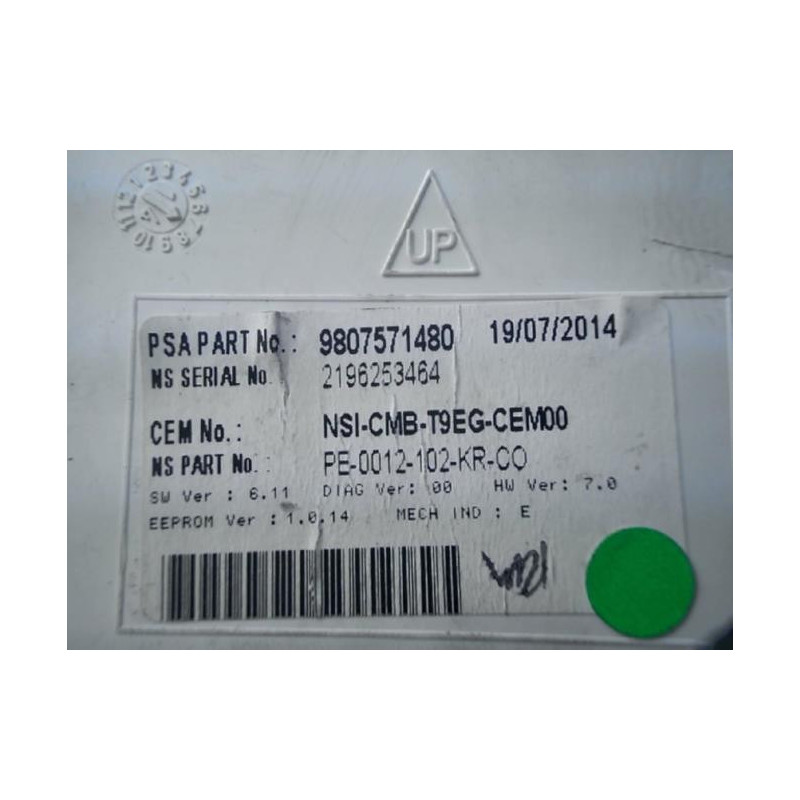 Compteur PEUGEOT 308 2 PHASE 1 d’occasion