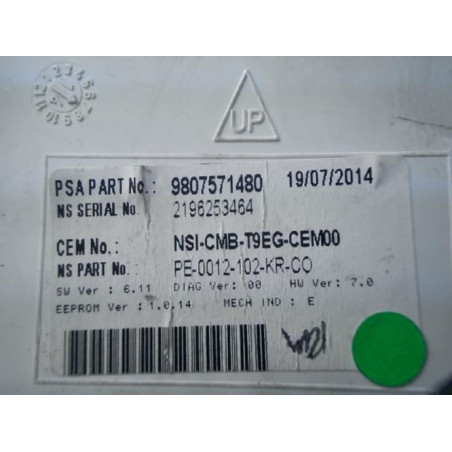 Compteur PEUGEOT 308 2 PHASE 1 d’occasion