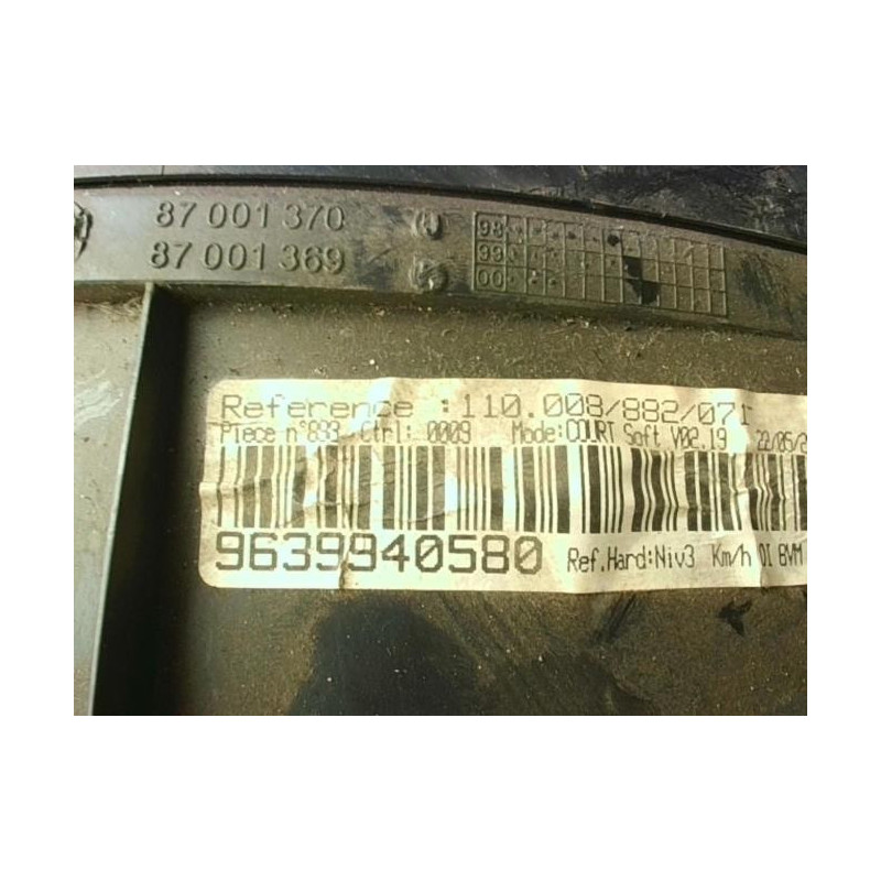 Compteur PEUGEOT 406 PHASE 2 d’occasion