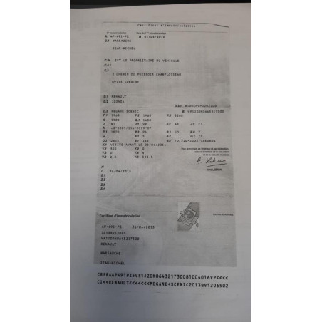 Capot RENAULT SCENIC 3 PHASE 1 d’occasion