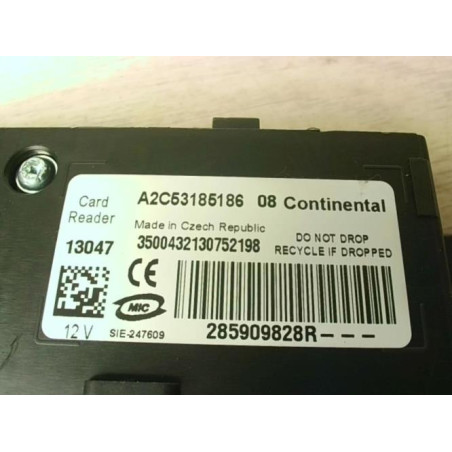 Lecteur de carte (neiman) RENAULT ZOE 1 d’occasion