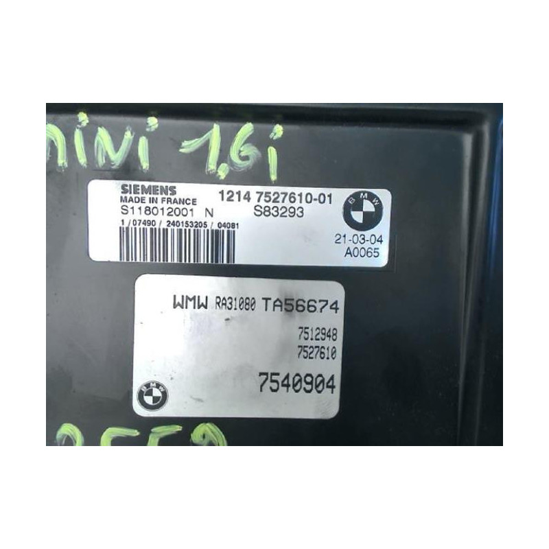 Calculateur MINI MINI 1 R50/R53 PHASE 1 d’occasion