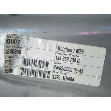 Mecanisme de leve vitre electrique arriere droit VOLKSWAGEN GOLF 4 d’occasion