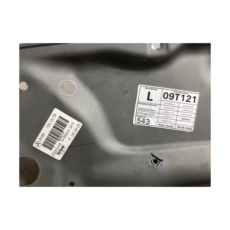 Mecanisme de leve vitre electrique arriere gauche MERCEDES CLASSE B 245 PHASE 1 d’occasion