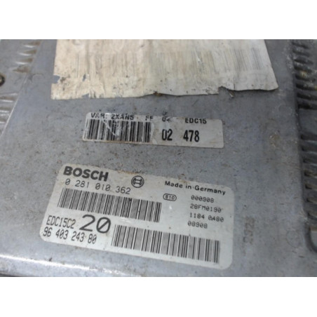 Calculateur PEUGEOT 306 4 PORTES PHASE 2 d’occasion