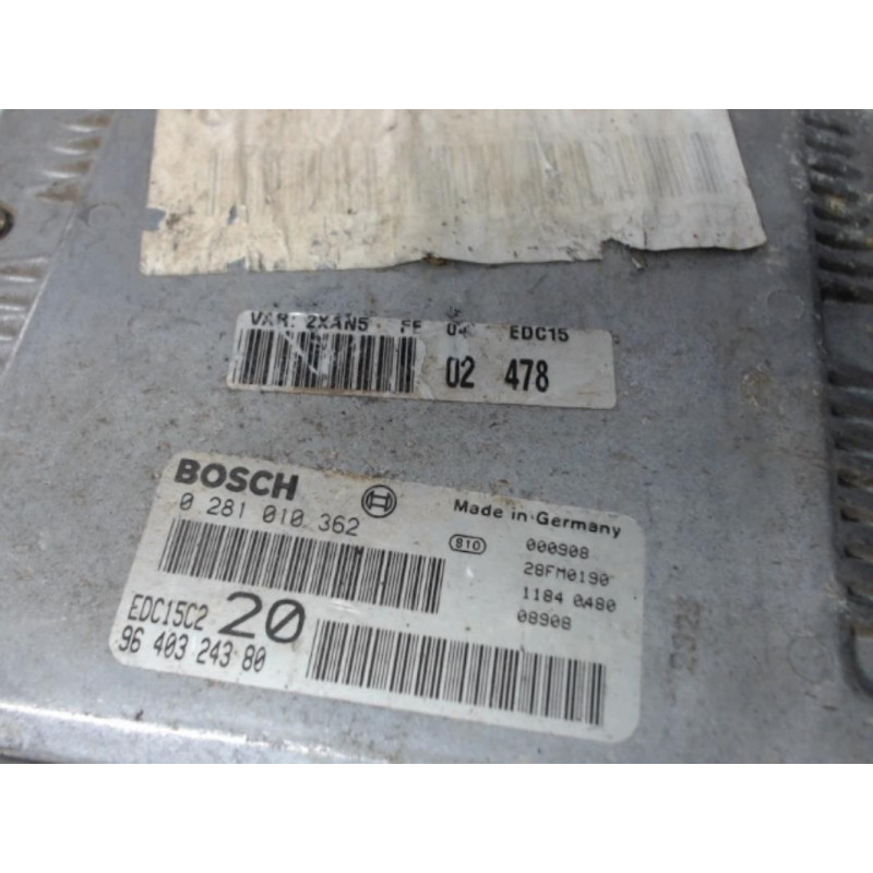 Calculateur PEUGEOT 306 4 PORTES PHASE 2 d’occasion