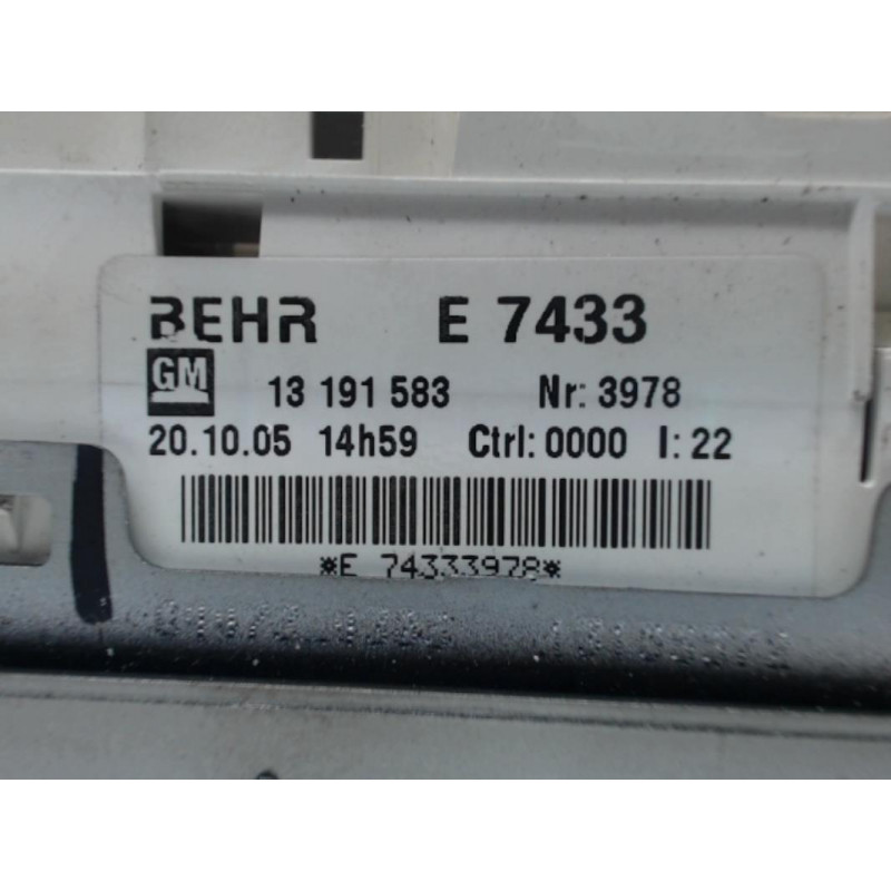 Commande chauffage OPEL MERIVA (A) PHASE 1 d’occasion