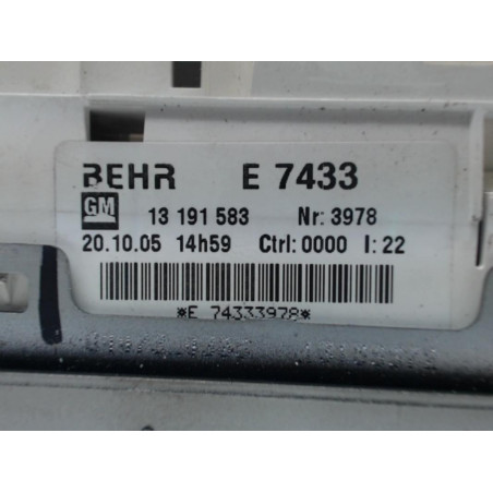 Commande chauffage OPEL MERIVA (A) PHASE 1 d’occasion