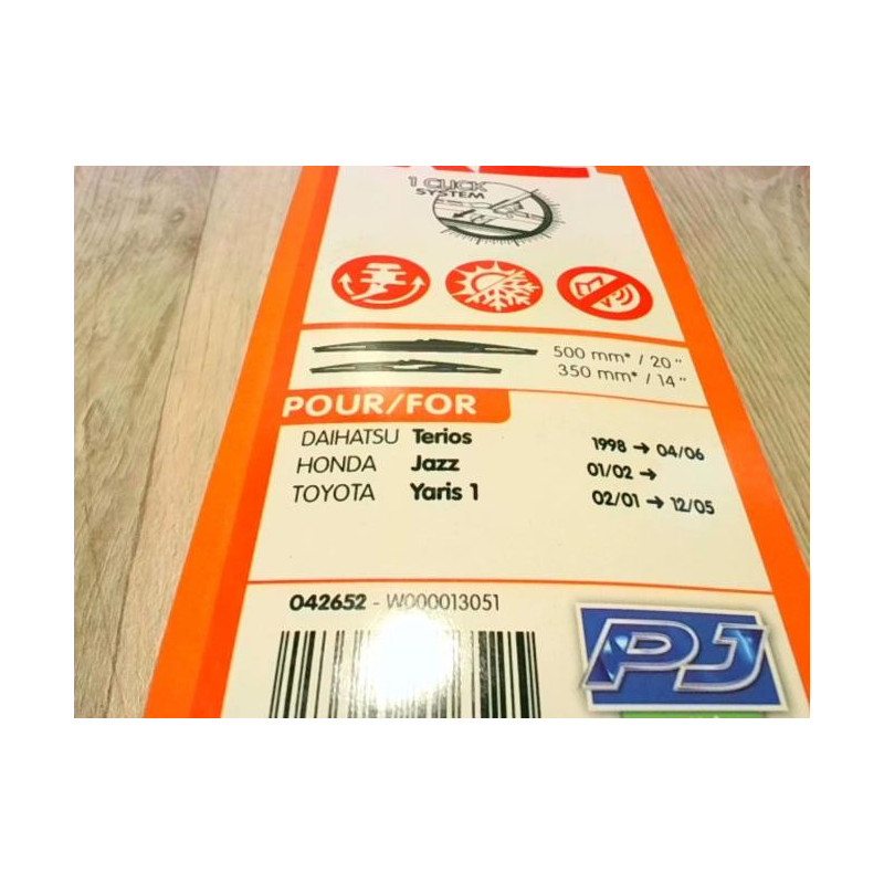 Balais essuie glace avant TOYOTA YARIS 1 PHASE 1 d’occasion