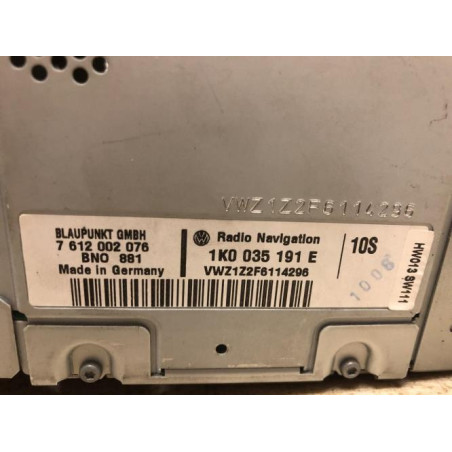 Autoradio d'origine VOLKSWAGEN TOURAN 1 PHASE 1 d’occasion