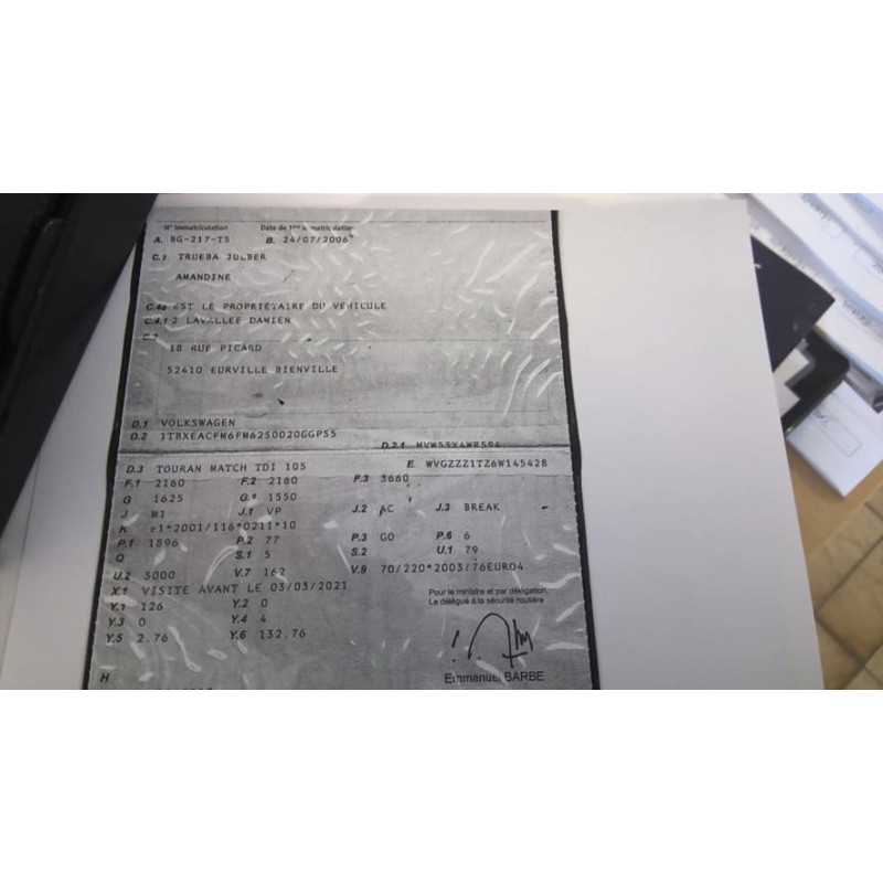 Autoradio d'origine VOLKSWAGEN TOURAN 1 PHASE 1 d’occasion