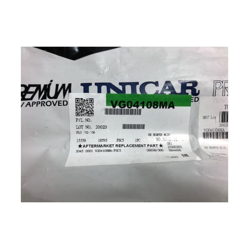 Moulure de pare choc avant VOLKSWAGEN POLO 4 PHASE 1 d’occasion