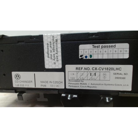 Chargeur CD VOLKSWAGEN TOUAREG 1 PHASE 1 d’occasion
