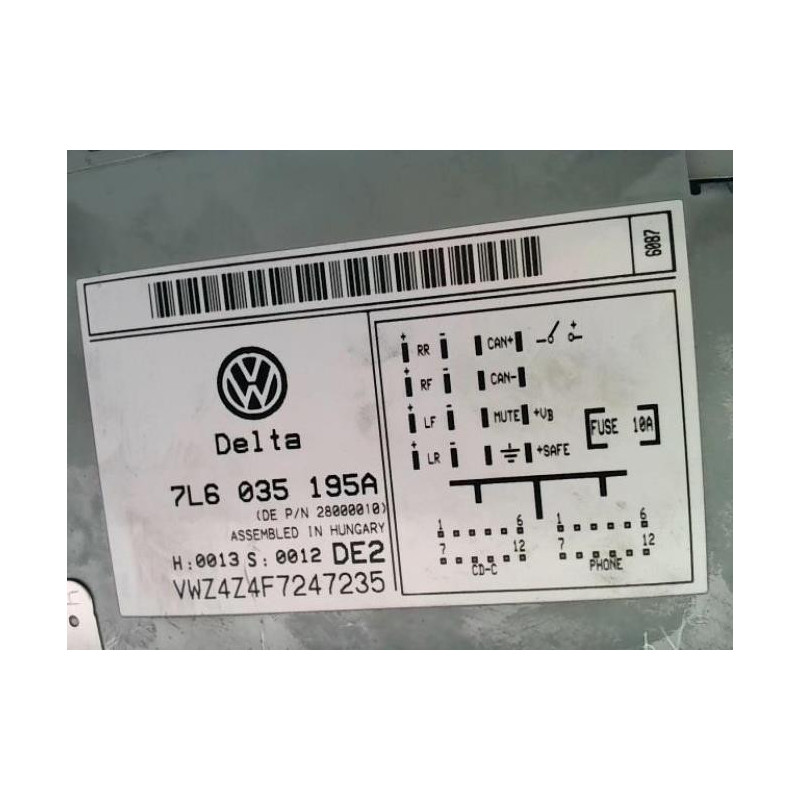 Autoradio d'origine VOLKSWAGEN TOUAREG 1 PHASE 1 d’occasion