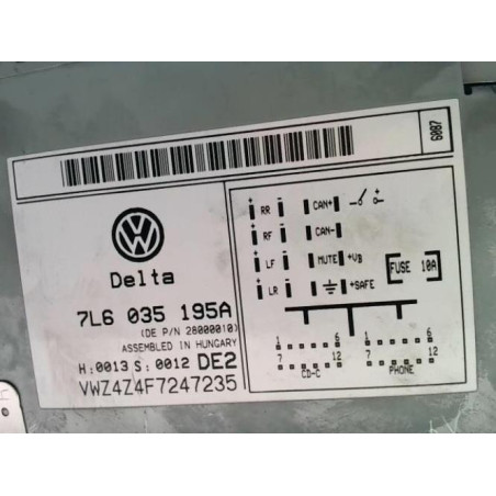 Autoradio d'origine VOLKSWAGEN TOUAREG 1 PHASE 1 d’occasion