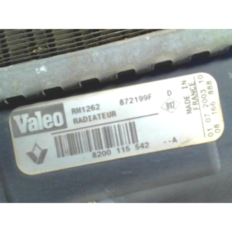 Radiateur eau RENAULT MEGANE 2 PHASE 1 d’occasion