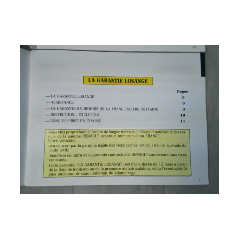 Notice d'utilisation RENAULT R21 PHASE 1 d’occasion
