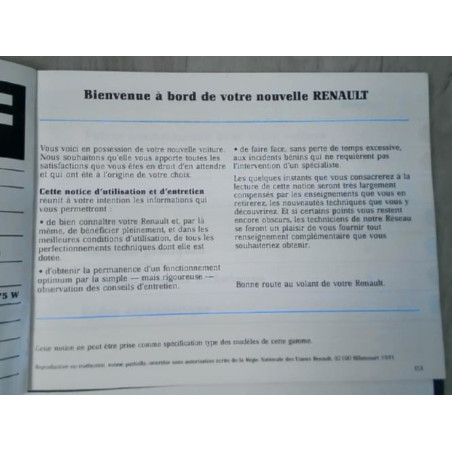 Notice d'utilisation RENAULT R21 PHASE 1 d’occasion