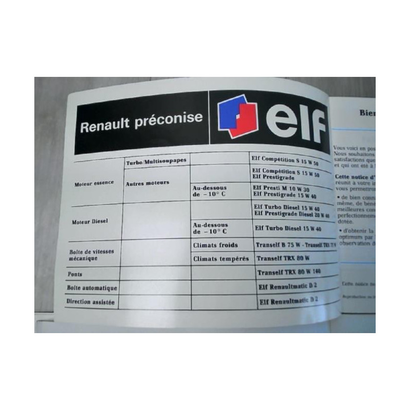 Notice d'utilisation RENAULT R21 PHASE 1 d’occasion