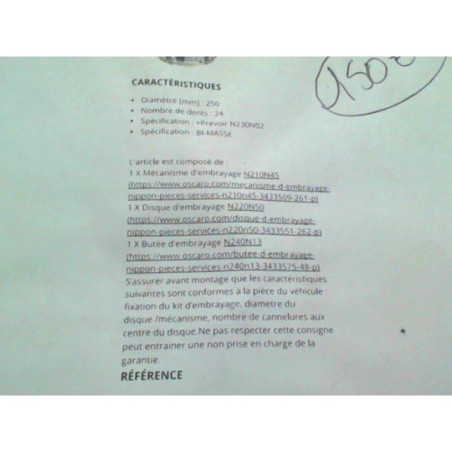 Embrayage NISSAN  d’occasion