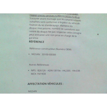 Embrayage NISSAN  d’occasion