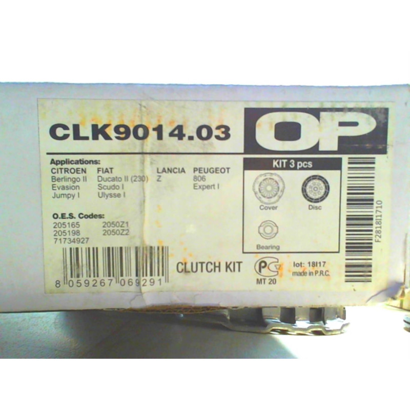 Embrayage FIAT SCUDO 1 PHASE 1 d’occasion