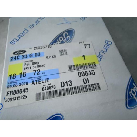 Feu arriere stop central FORD TRANSIT CUSTOM PHASE 1 d’occasion