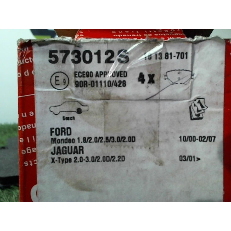 Plaquettes de frein arriere FORD MONDEO 3 PHASE 2 d’occasion