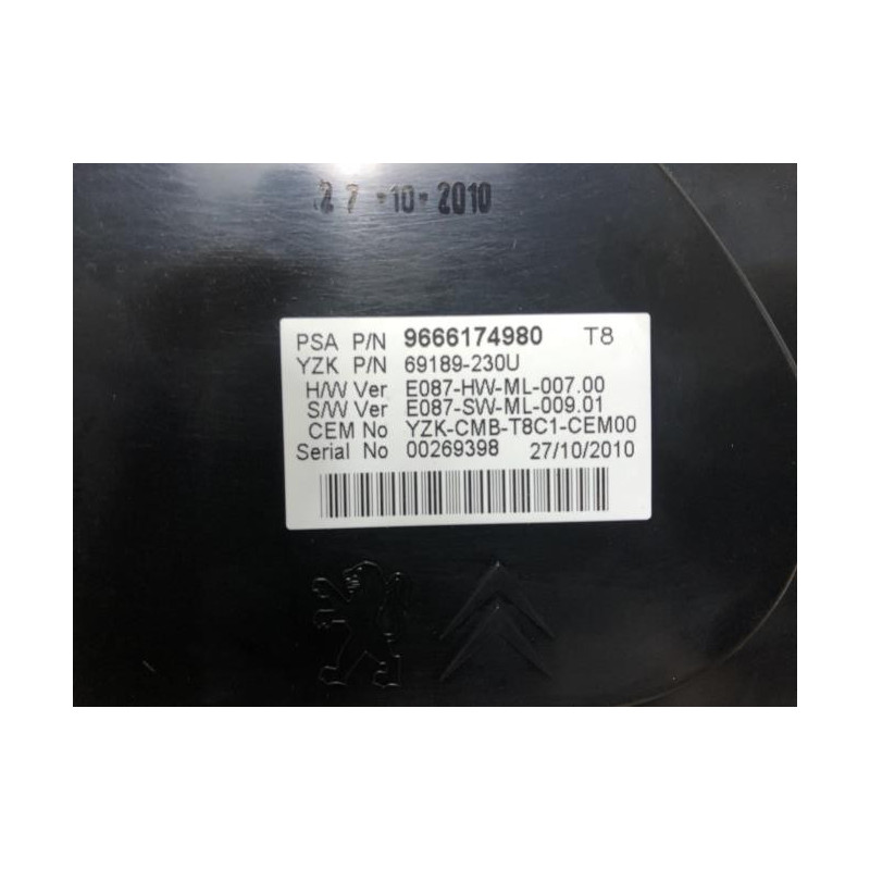 Compteur PEUGEOT 3008 1 PHASE 1 d’occasion