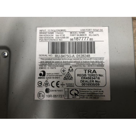 Autoradio d'origine CITROEN C3 3 PHASE 1 d’occasion