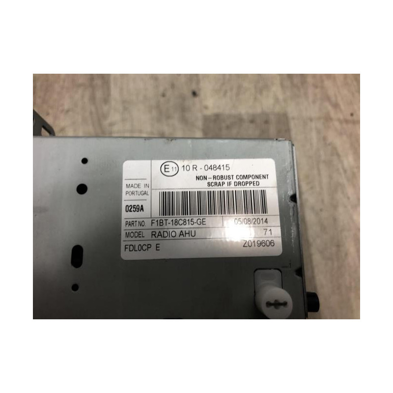 Autoradio d'origine FORD TRANSIT CUSTOM PHASE 1 d’occasion