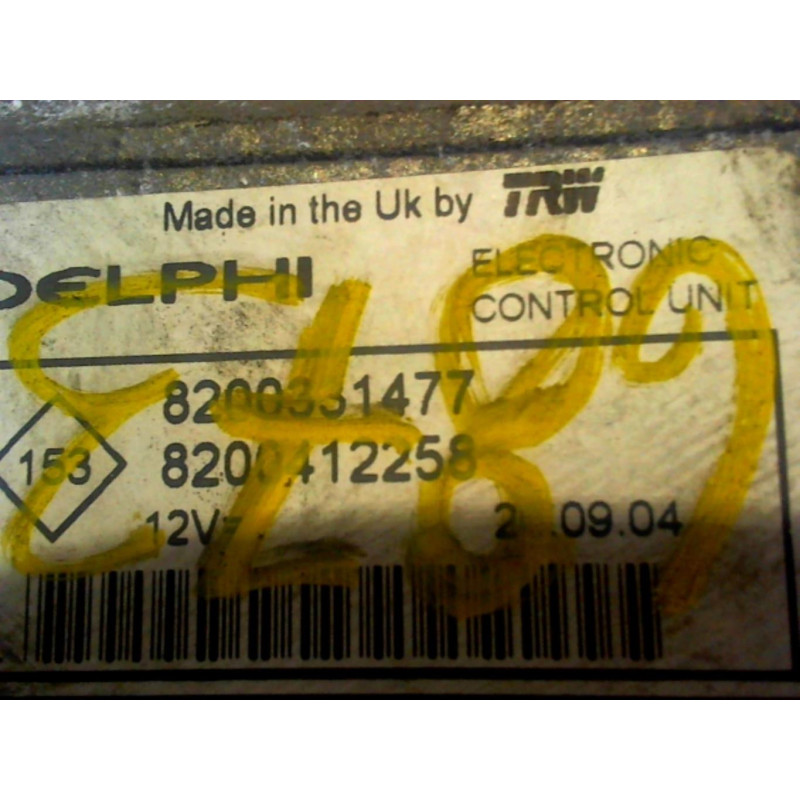 Calculateur moteur RENAULT CLIO 2 PHASE 2 d’occasion
