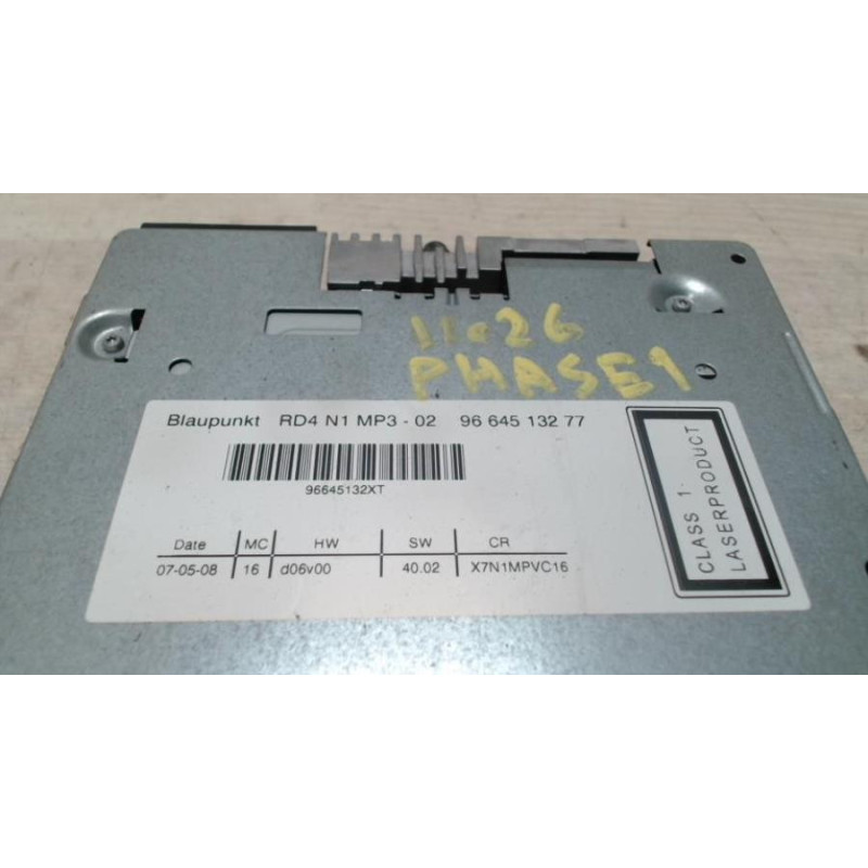 Autoradio d'origine CITROEN BERLINGO 2 PHASE 1 d’occasion