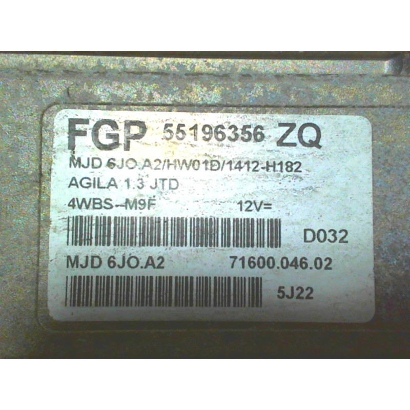 Calculateur OPEL AGILA A d’occasion