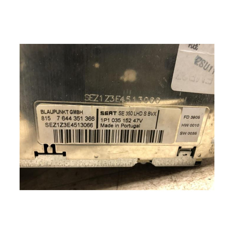 Autoradio d'origine SEAT LEON 2 PHASE 1 d’occasion