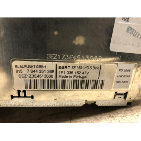 Autoradio d'origine SEAT LEON 2 PHASE 1 d’occasion